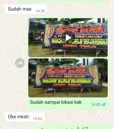Pengiriman Papan Bunga Poris Jaya