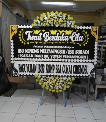 Papan Bunga di Poris Jaya